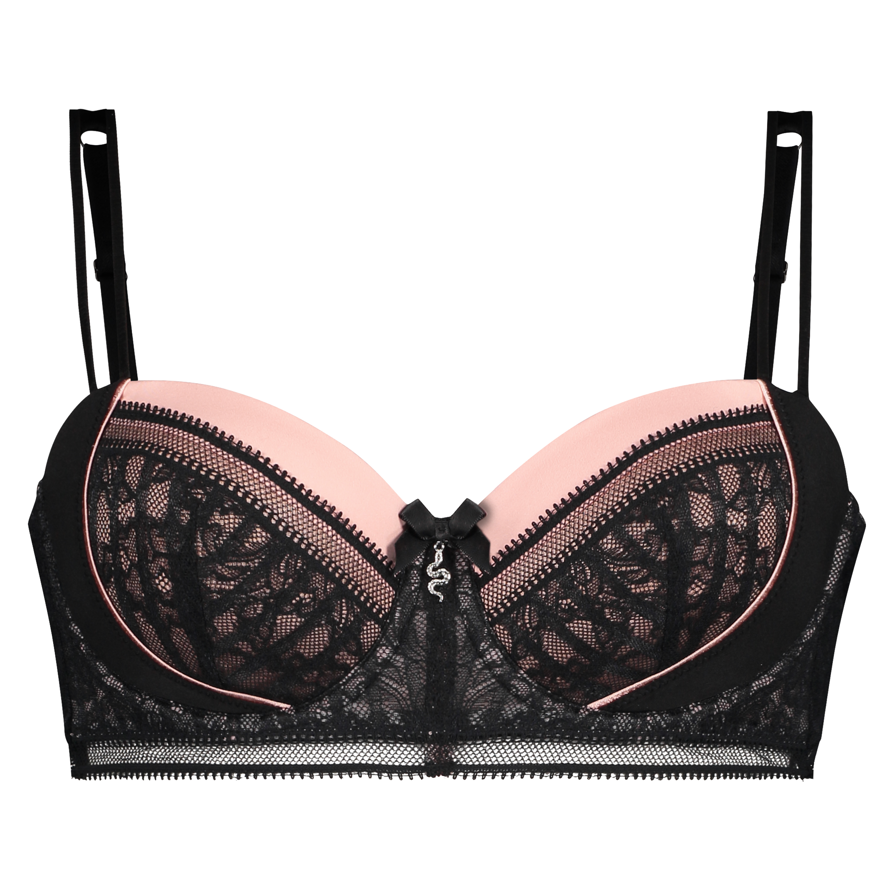 Soutien-gorge à armatures préformé sans bretelles Hari I AM, Noir, main
