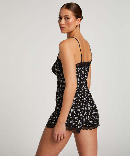 Ensemble de pyjama court Cami, Noir