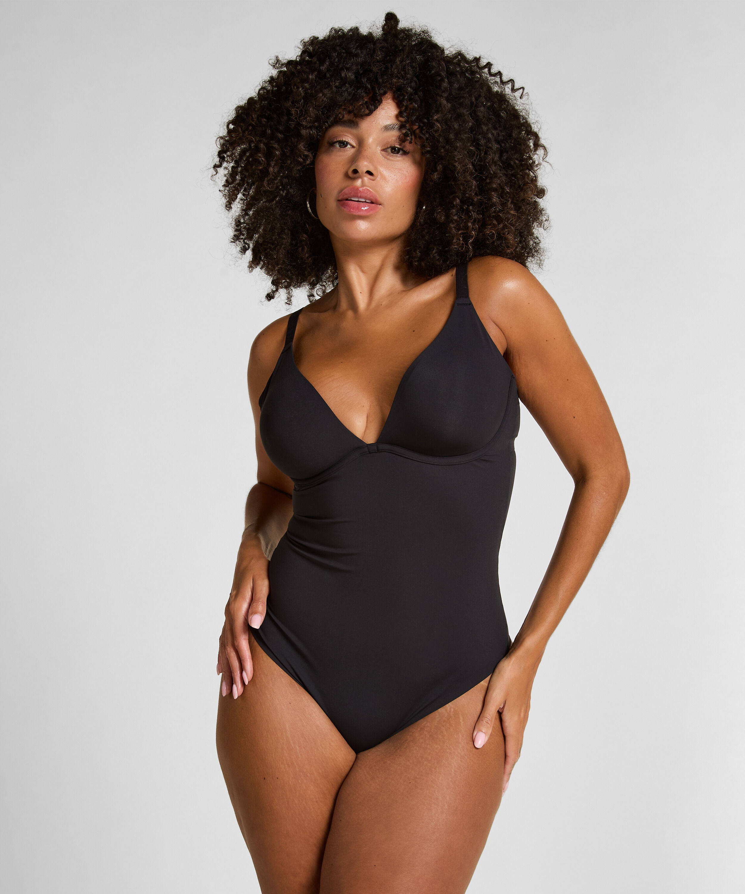 Body lisse et non rembourré, Noir Body lisse et non rembourré, Noir