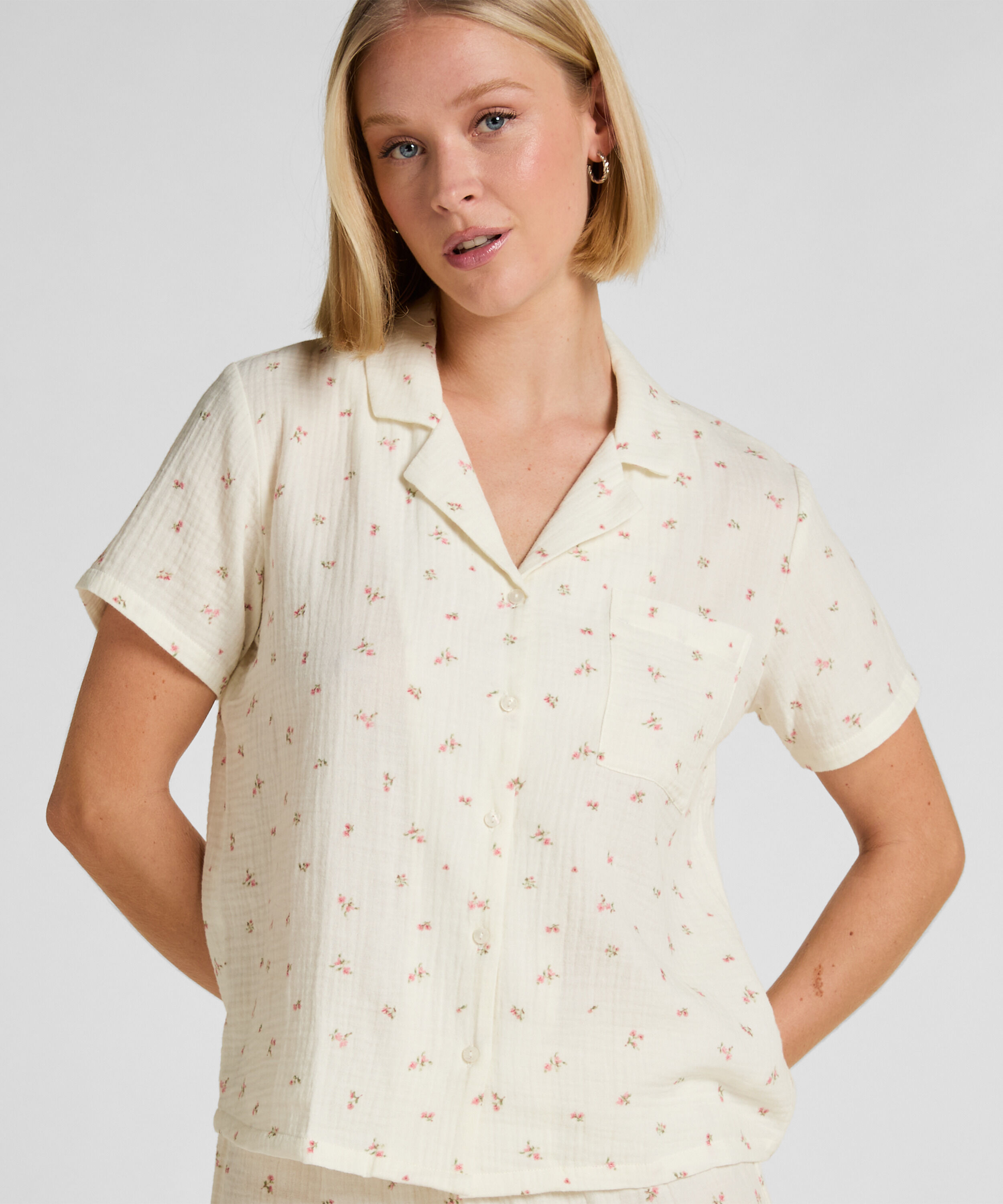 Veste en mousseline, Blanc