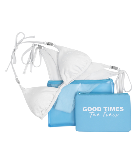 Pochette pour bikinis, Bleu