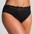 Slip taille haute Diva, Noir