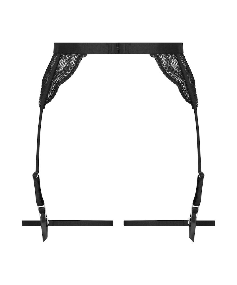 Porte-jarretelles Isabelle, Noir, main