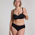 Soutien-gorge push-up sans bretelles à armatures préformé Smooth, Noir