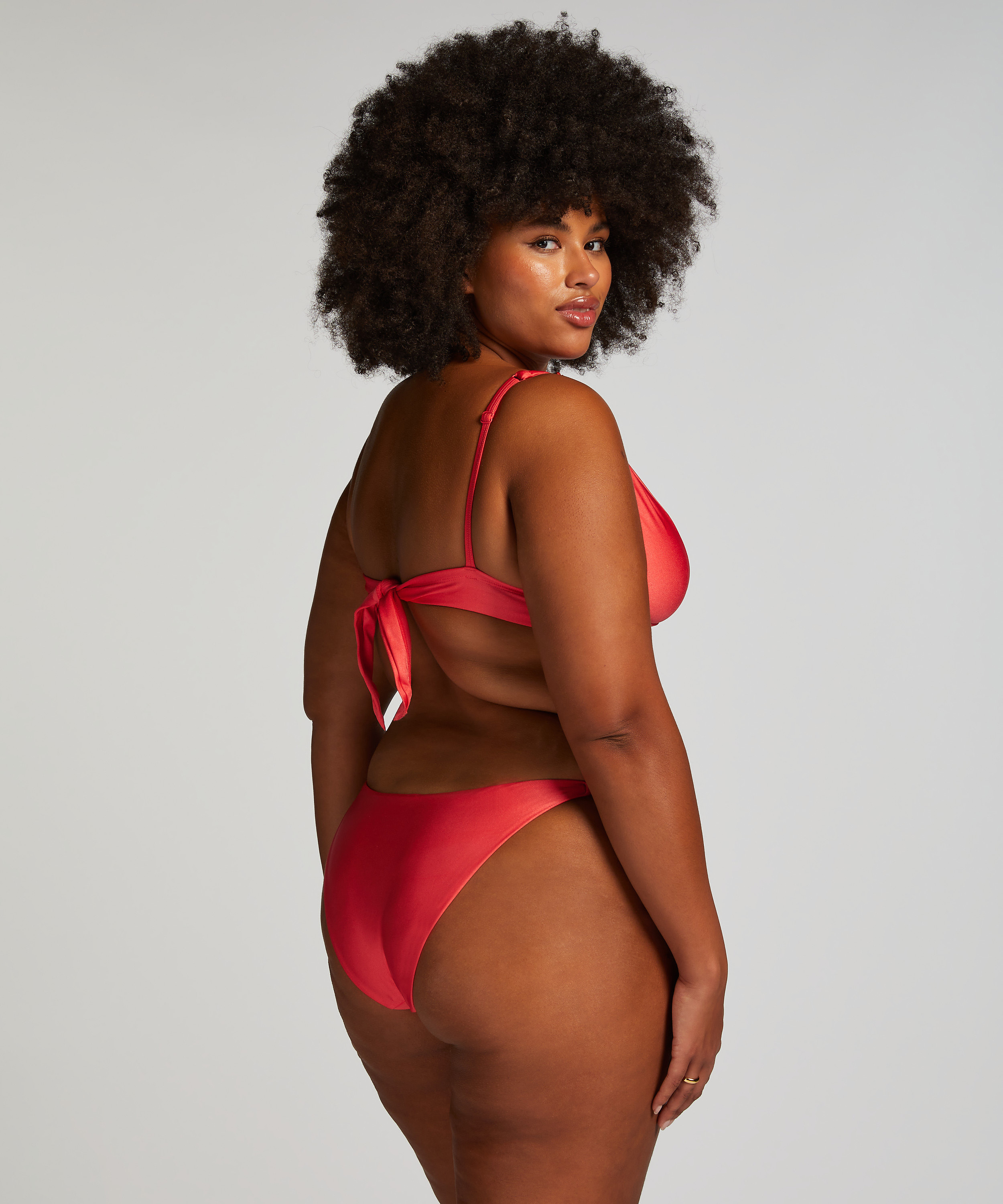 Slip de Bikini Cheeky Tanga Luxe, Rouge, main