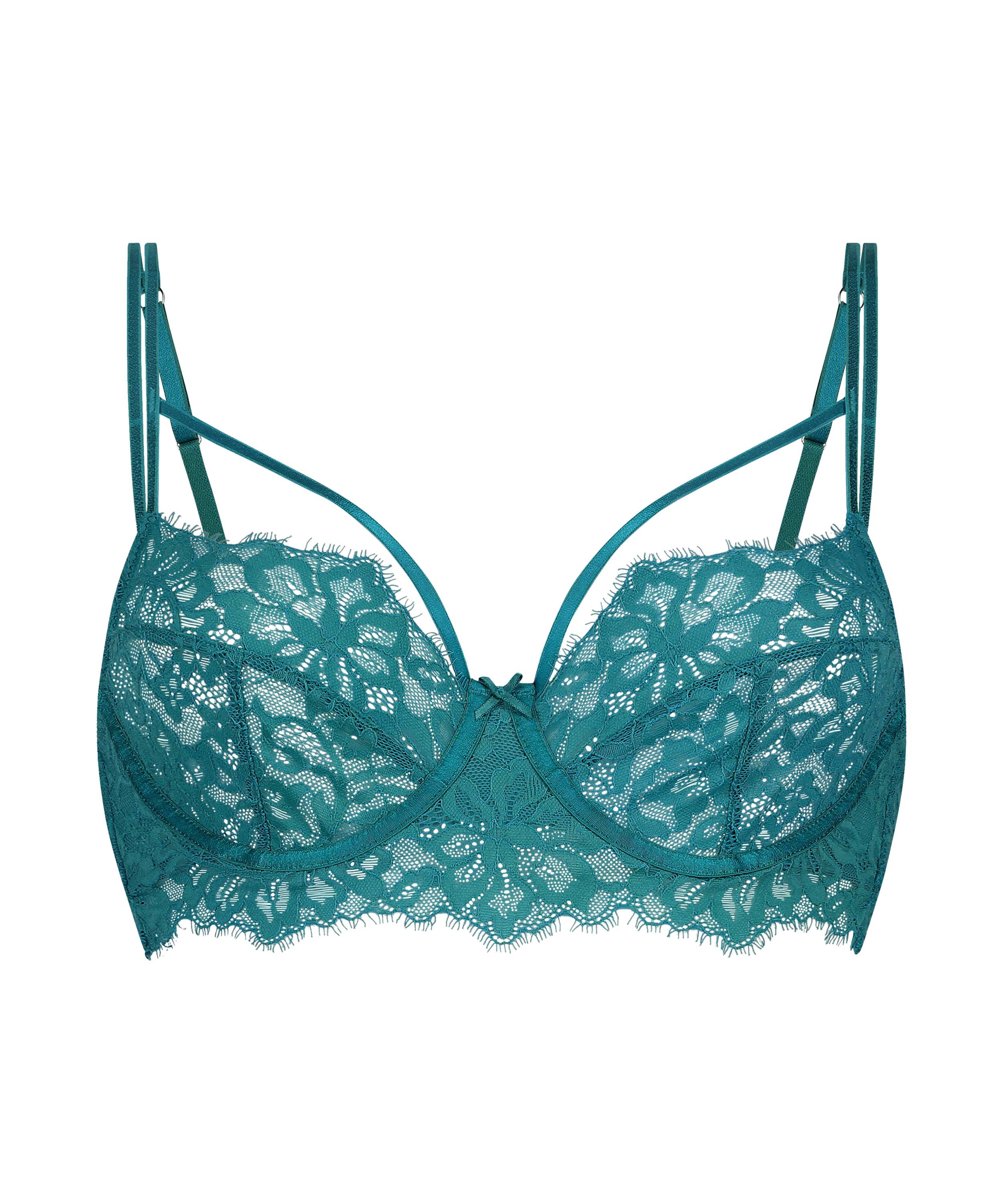 Soutien-gorge à armatures préformé longline Isabella, Vert, main