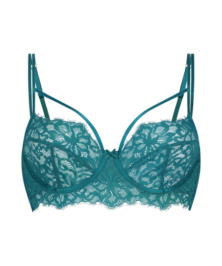 Soutien-gorge à armatures préformé longline Isabella, Vert
