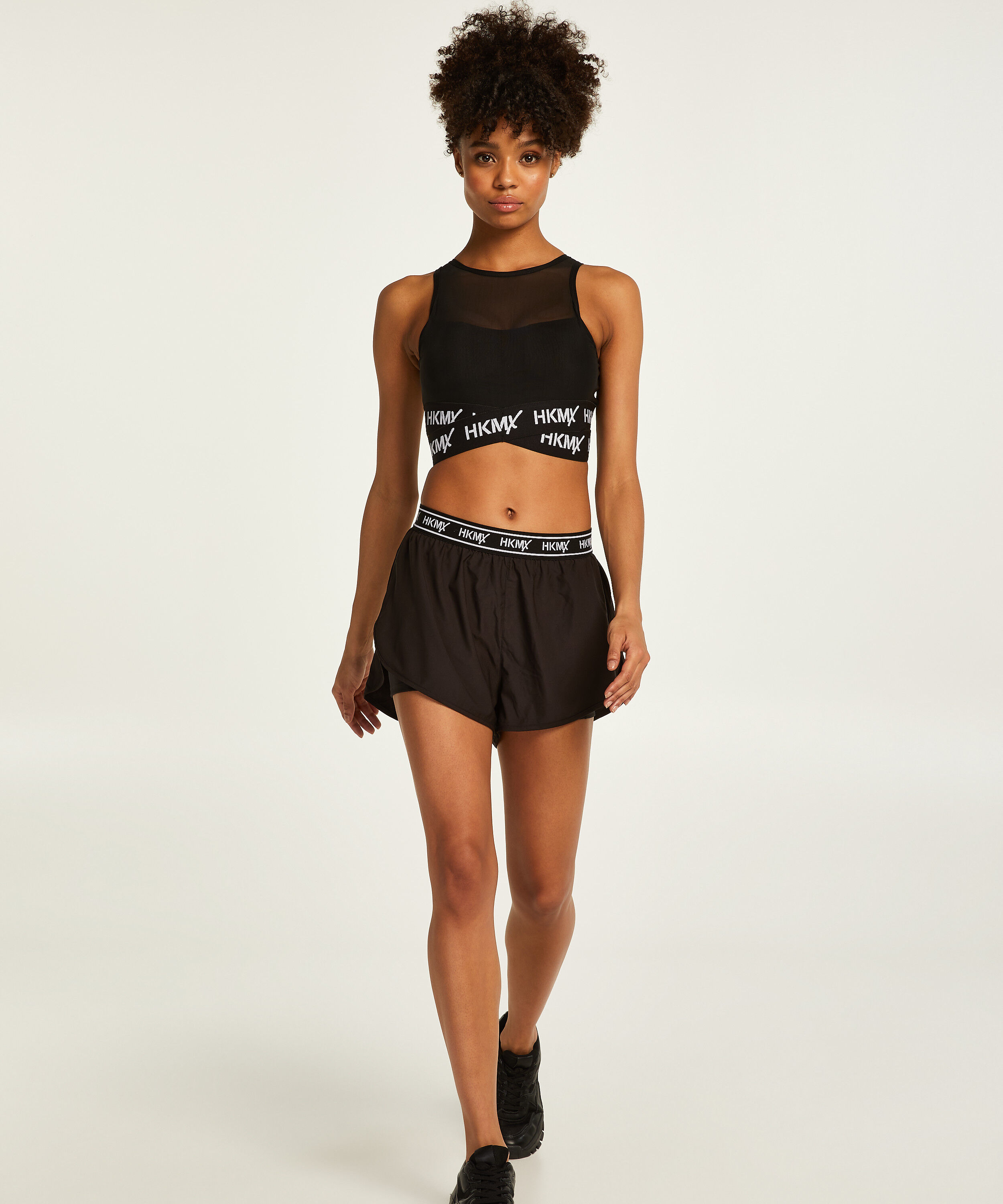 Short de sport HKMX, Noir