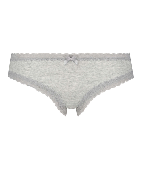 Slip brésilien coton, Gris