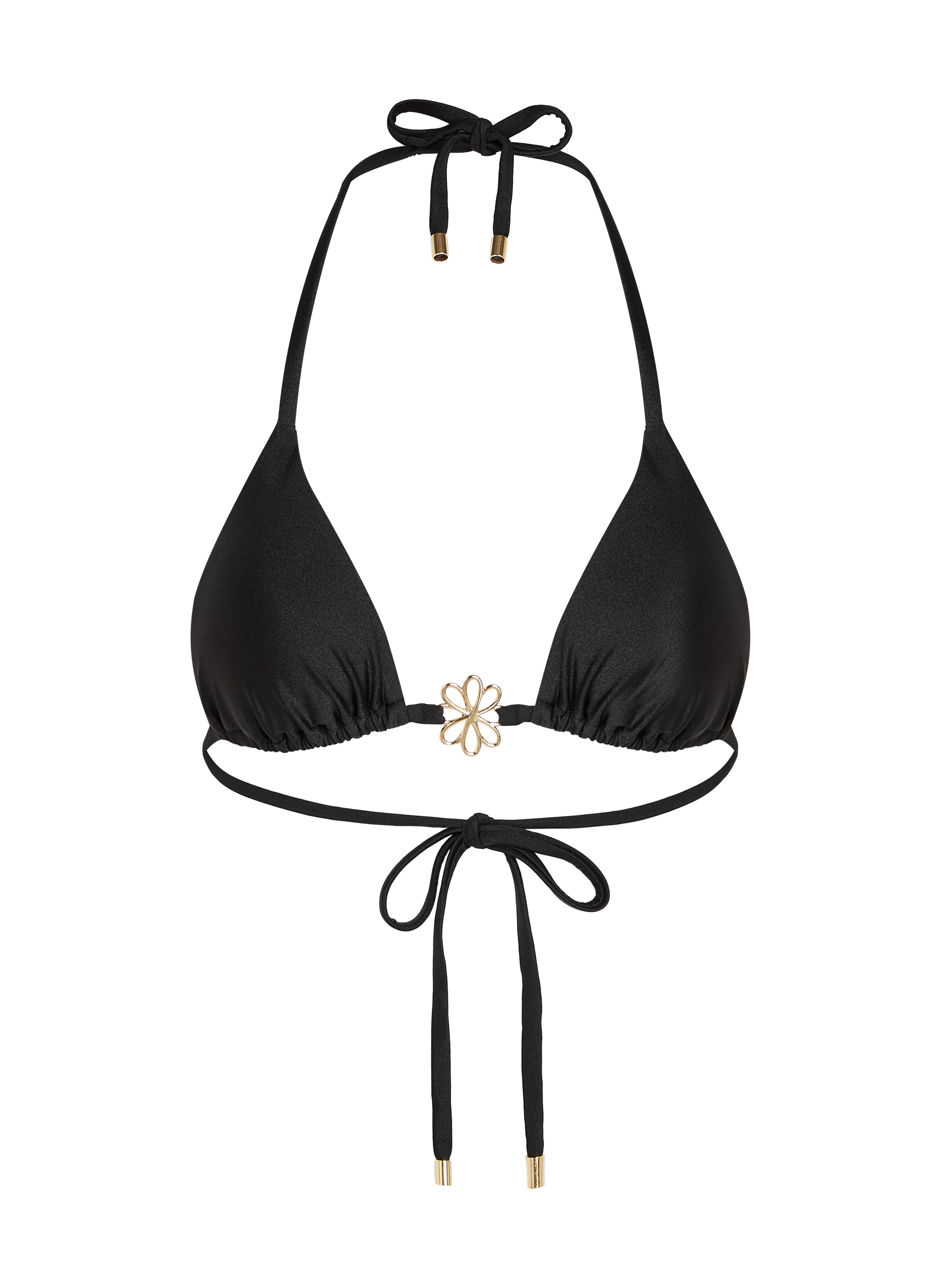 Haut de bikini triangle Yucatan, Noir, main