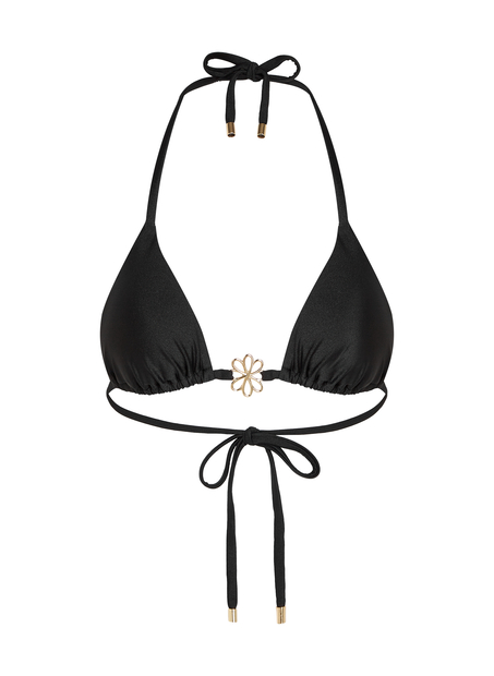Haut de bikini triangle Yucatan, Noir