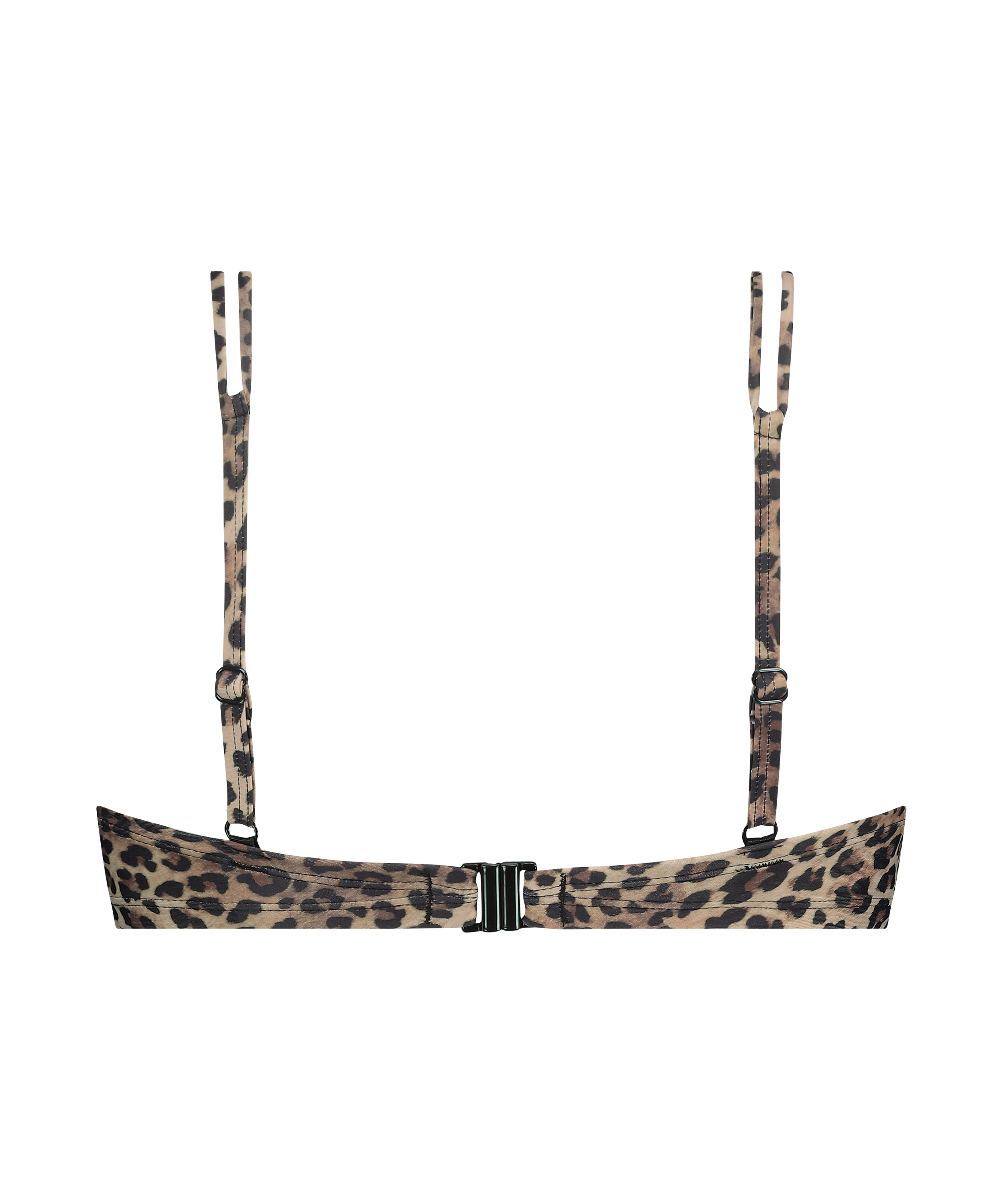 Haut de bikini push-up Cannes, Marron, main