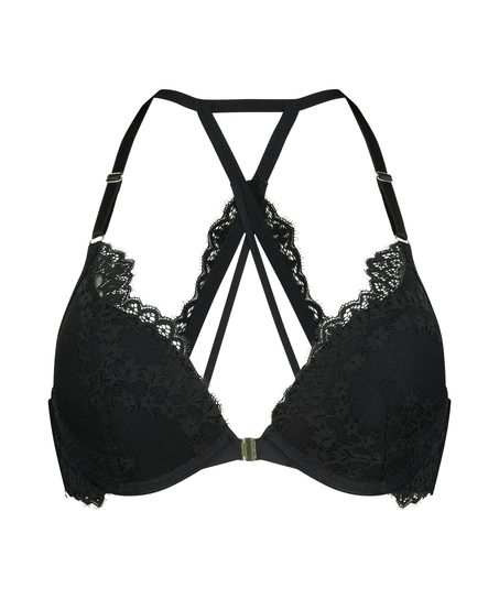 Soutien-gorge &agrave; armatures pr&eacute;form&eacute; push-up Claire, Noir