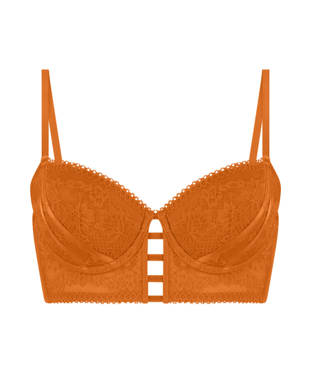 Soutien-gorge rembourré à armatures longline Vera, Orange