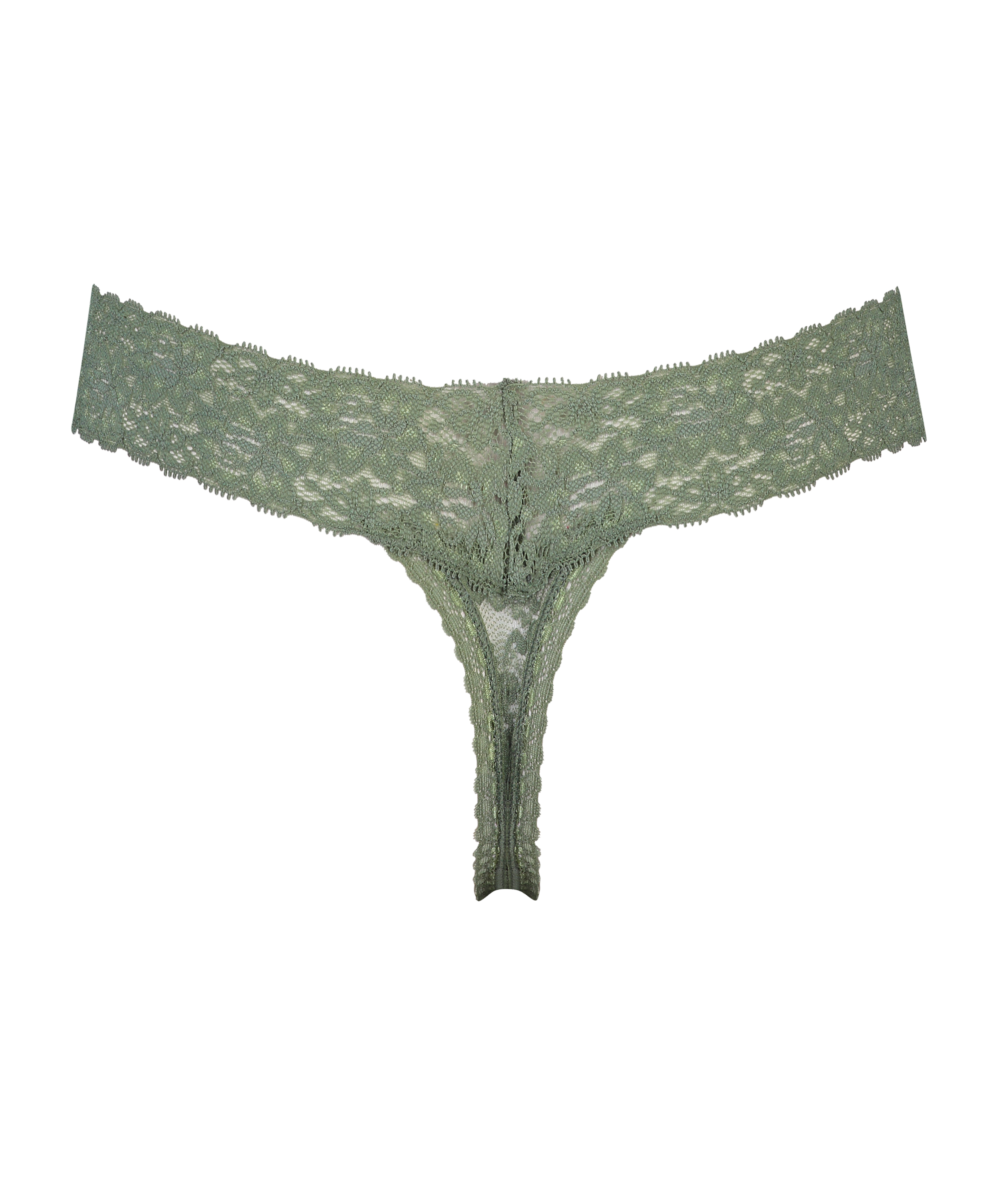 String en V taille extra basse, Vert, main