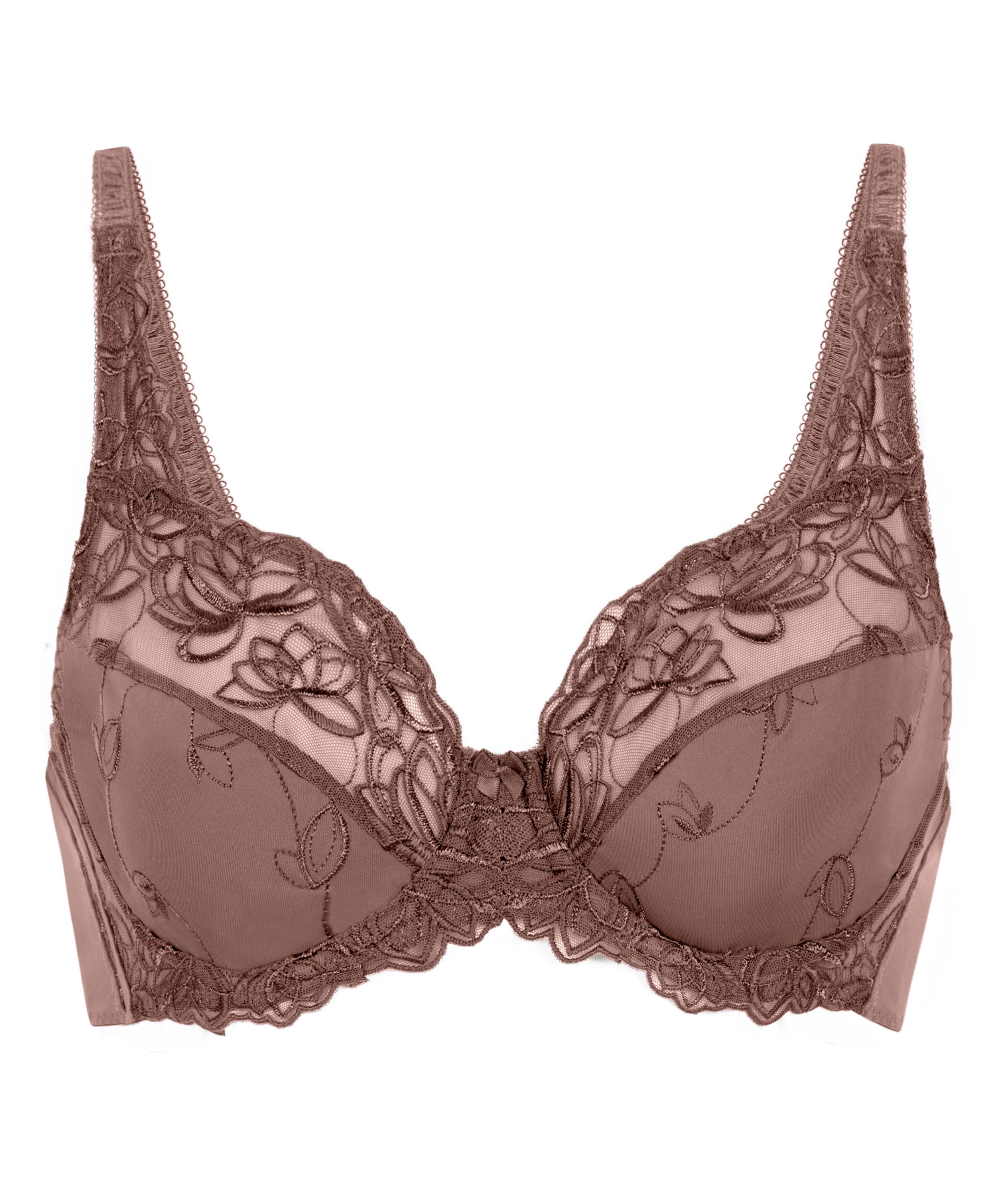 Soutien-gorge &agrave; armatures non-pr&eacute;form&eacute; Diva, Marron, main