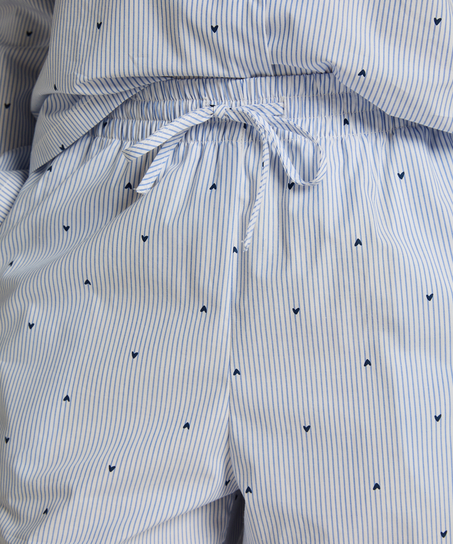 Chemise en coton, Bleu