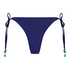 Slip de Bikini Cheeky Tanga Doha, Bleu