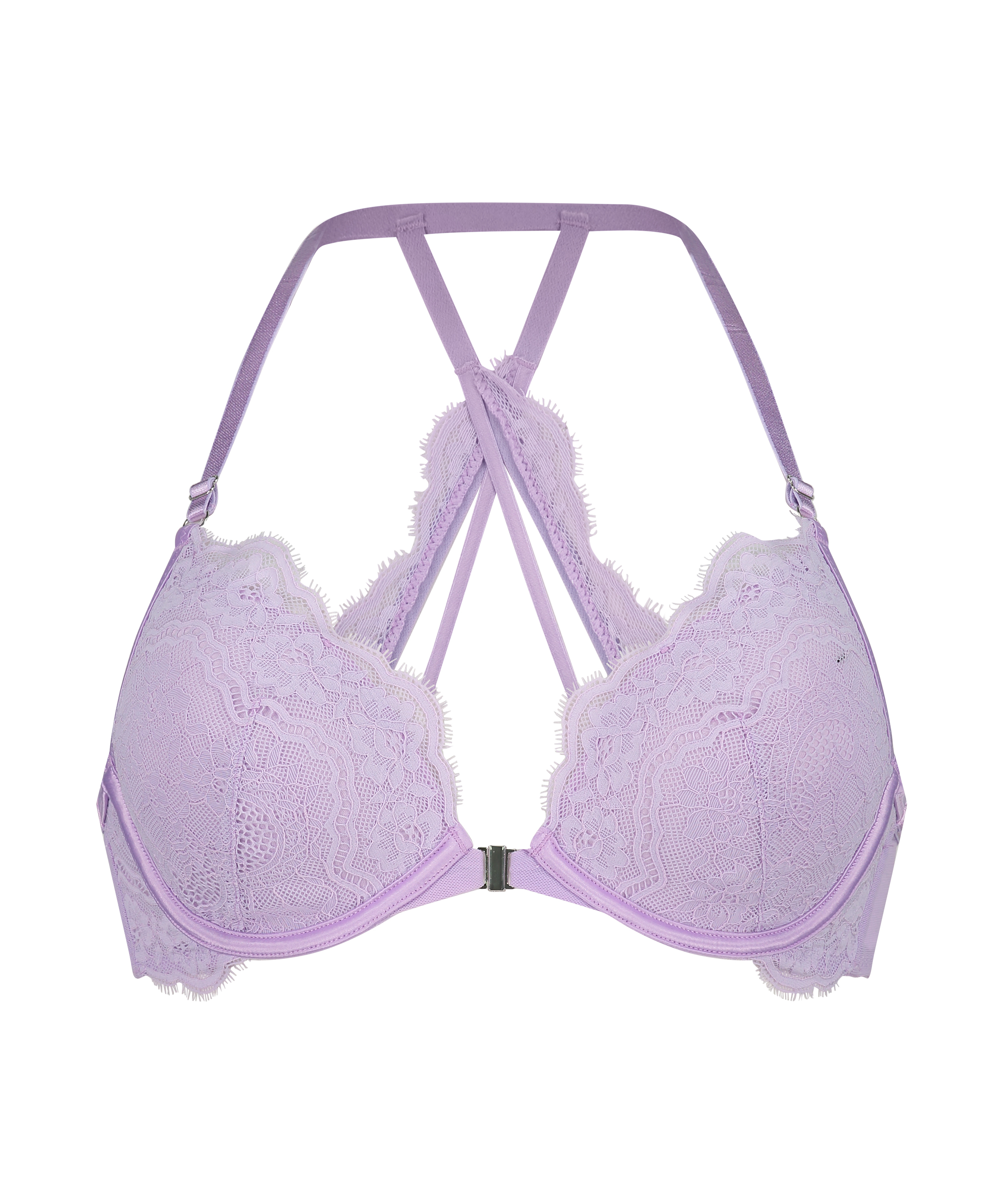 Soutien-gorge push-up rembourré à armatures Blaise, Violet, main