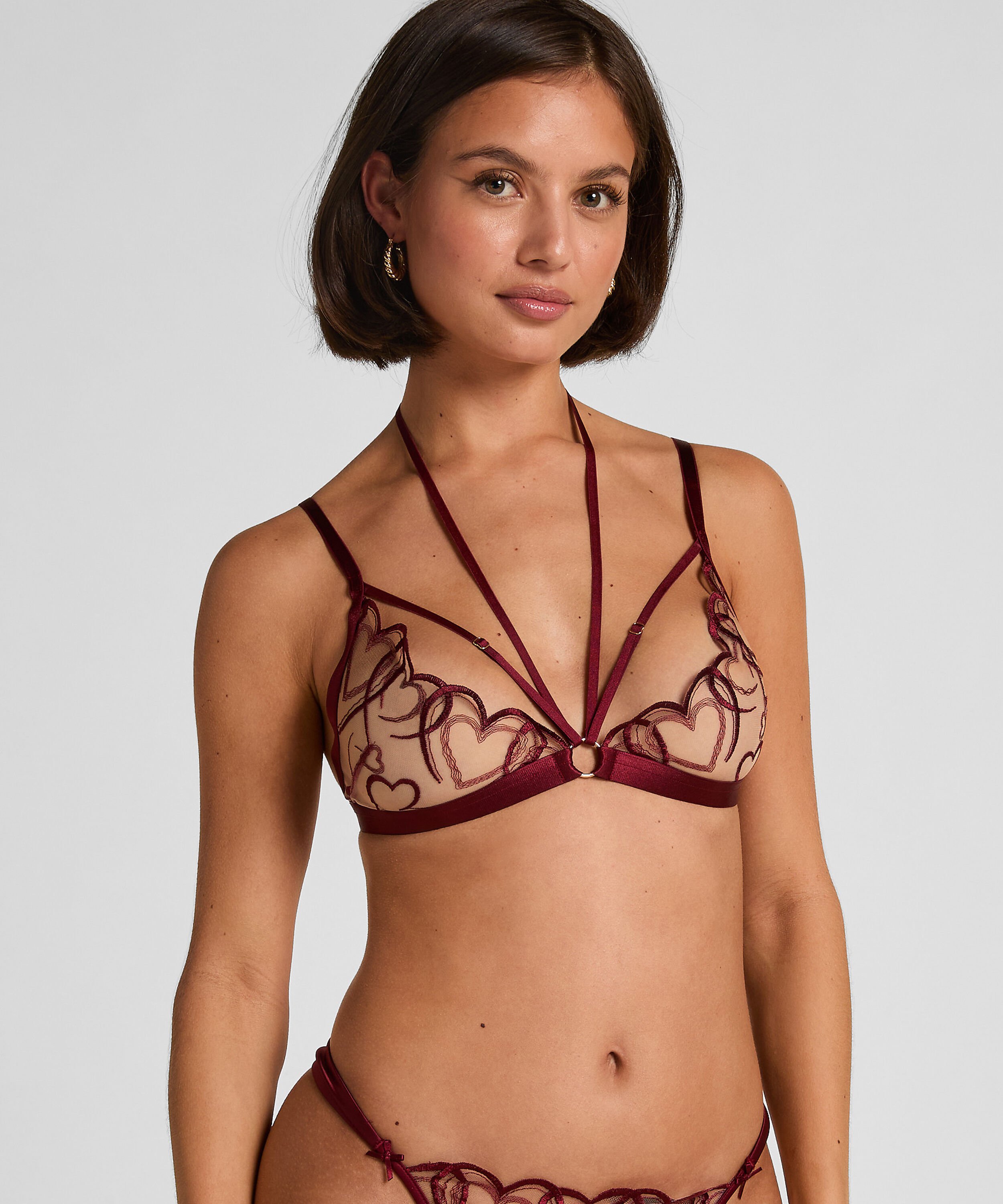 Haut de corset Olivia, Rouge