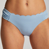 Slip de Bikini Rio Scallop, Bleu