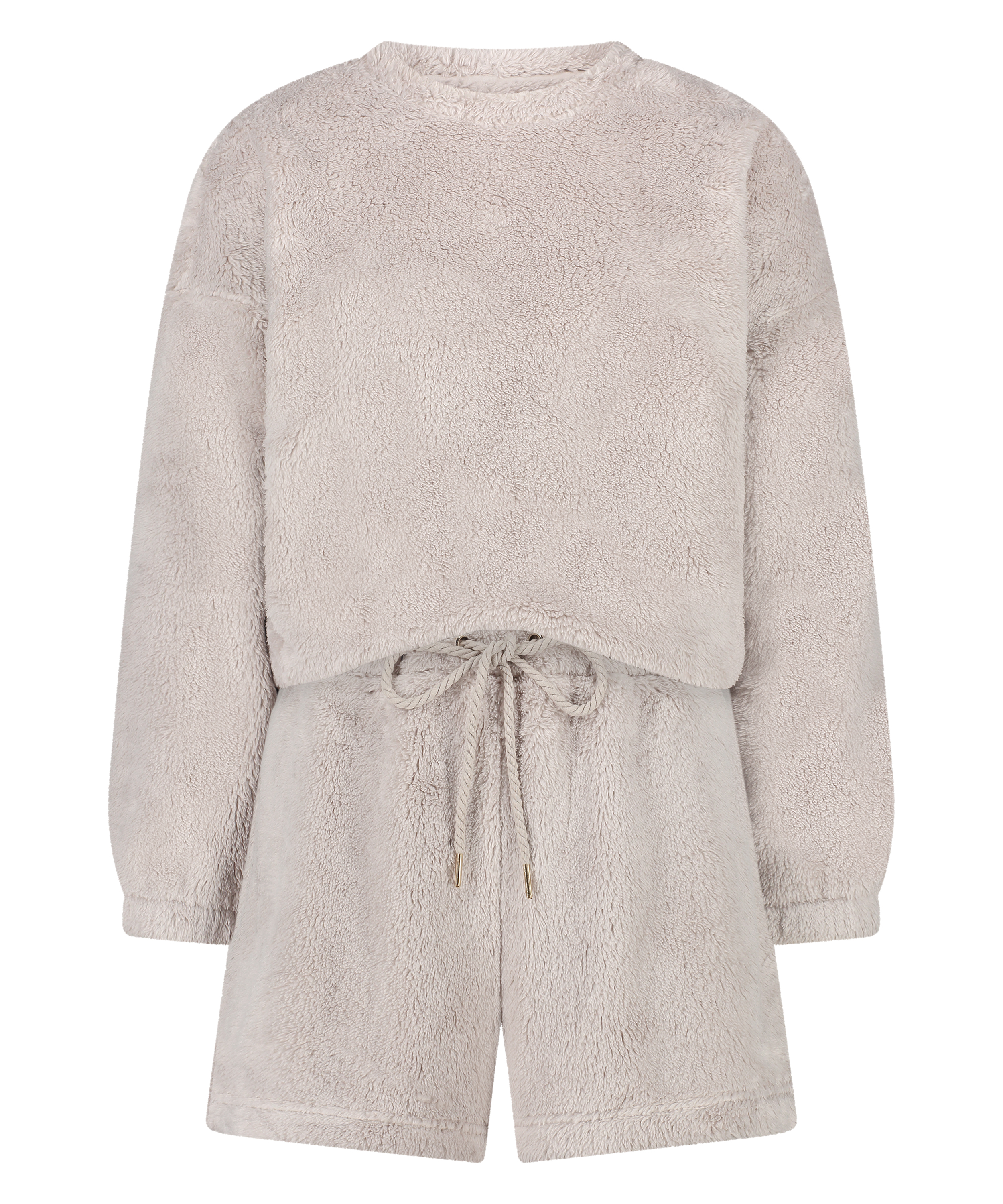 Ensemble pyjama Fleece, Gris, main