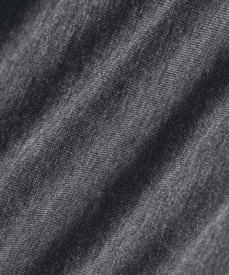 Haut avec cachemire à col bateau super soft, Gris