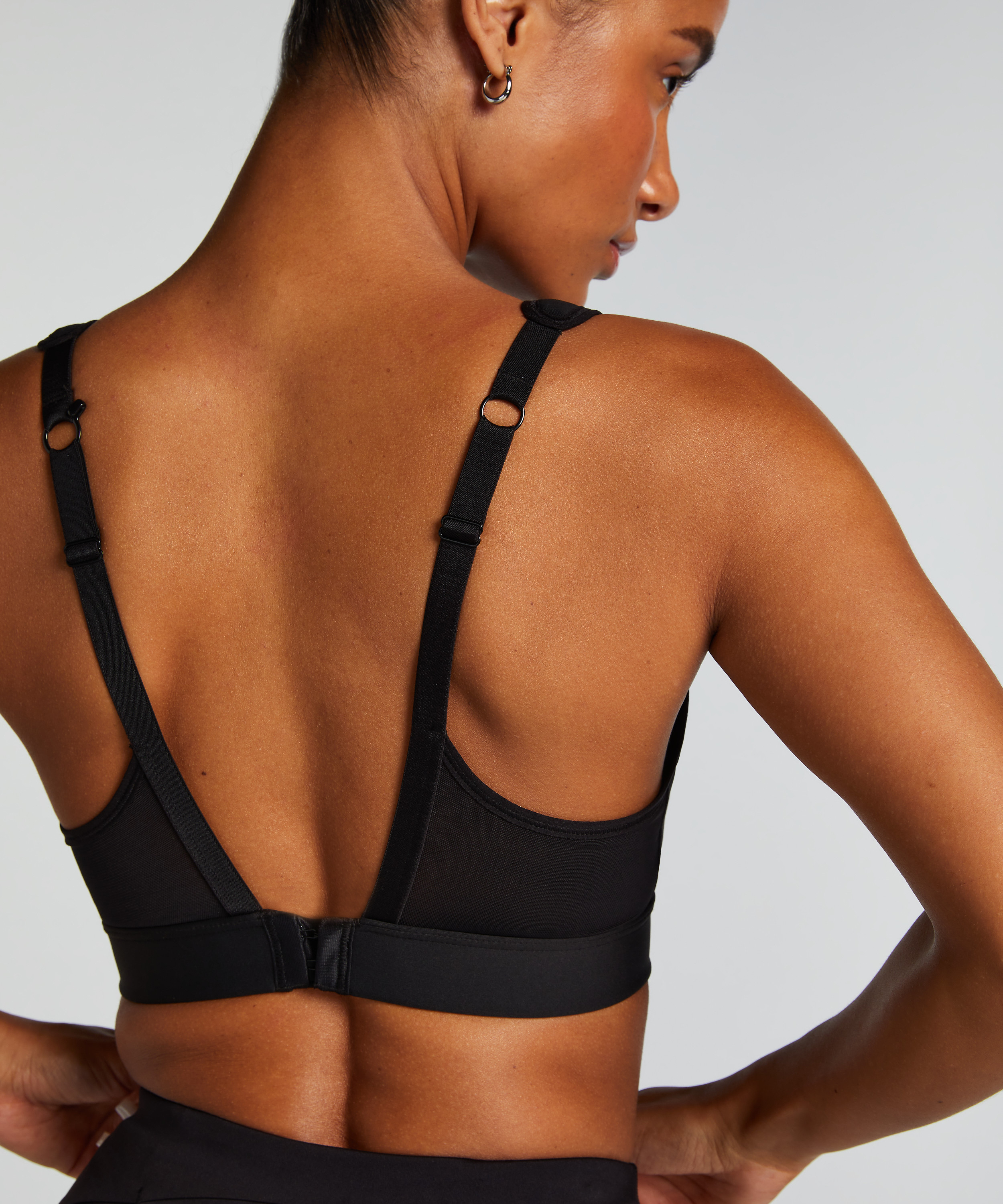 HKMX Soutien-gorge de sport The All Star Maintien niveau 2, Noir, main