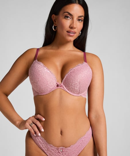 Soutien-gorge à armatures préformé push-up Marine, Rose