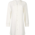 Robe-chemise à manches longues en jersey Essential, Blanc