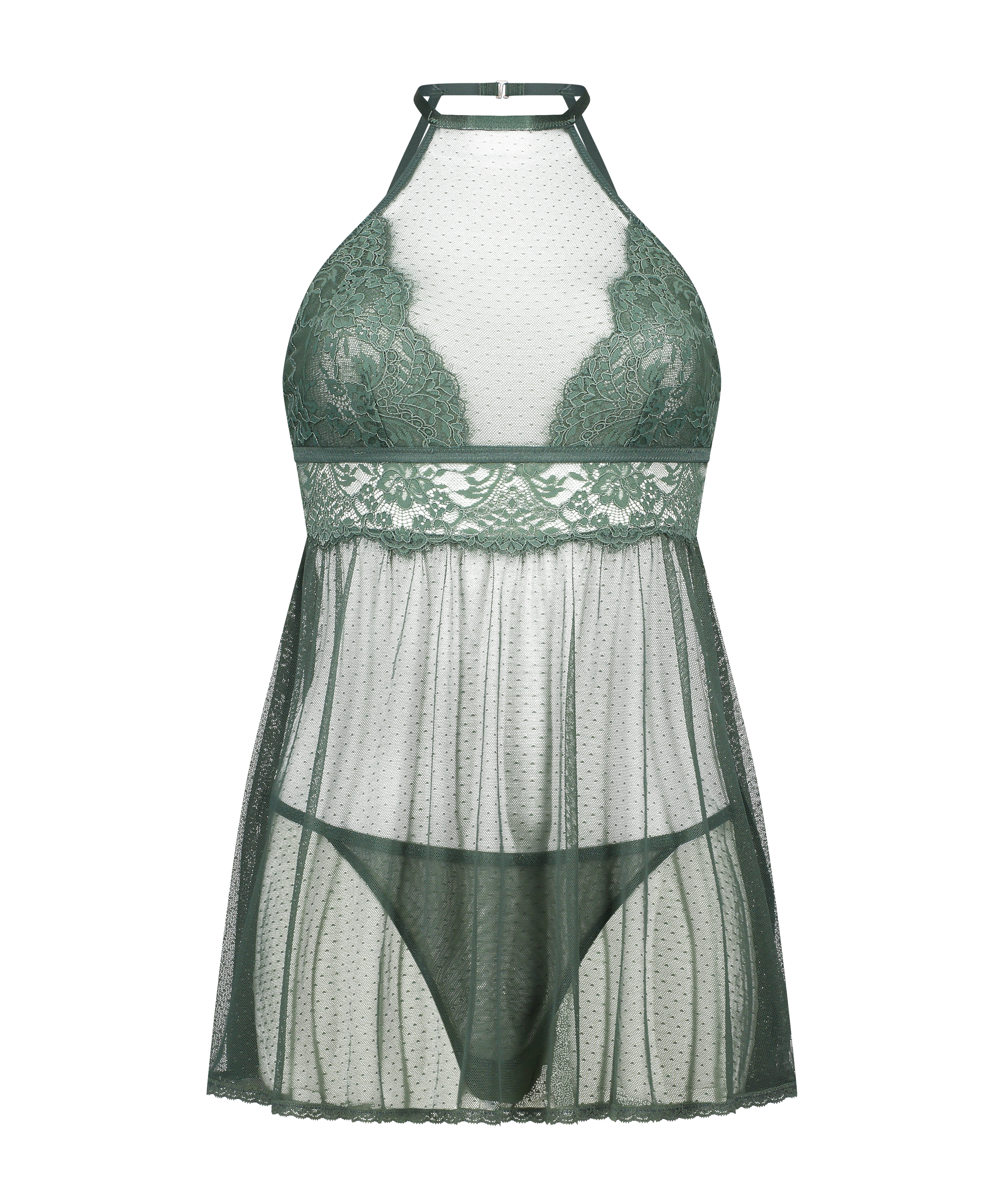 Babydoll Lace, Vert, main