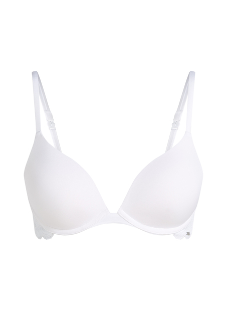 Soutien-gorge à armatures préformé push-up Angie, Blanc