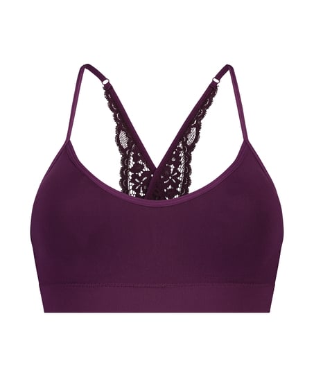 INLLADDY Femme Strappy Bra Sexy Floral Dentelle Bralette Bustier