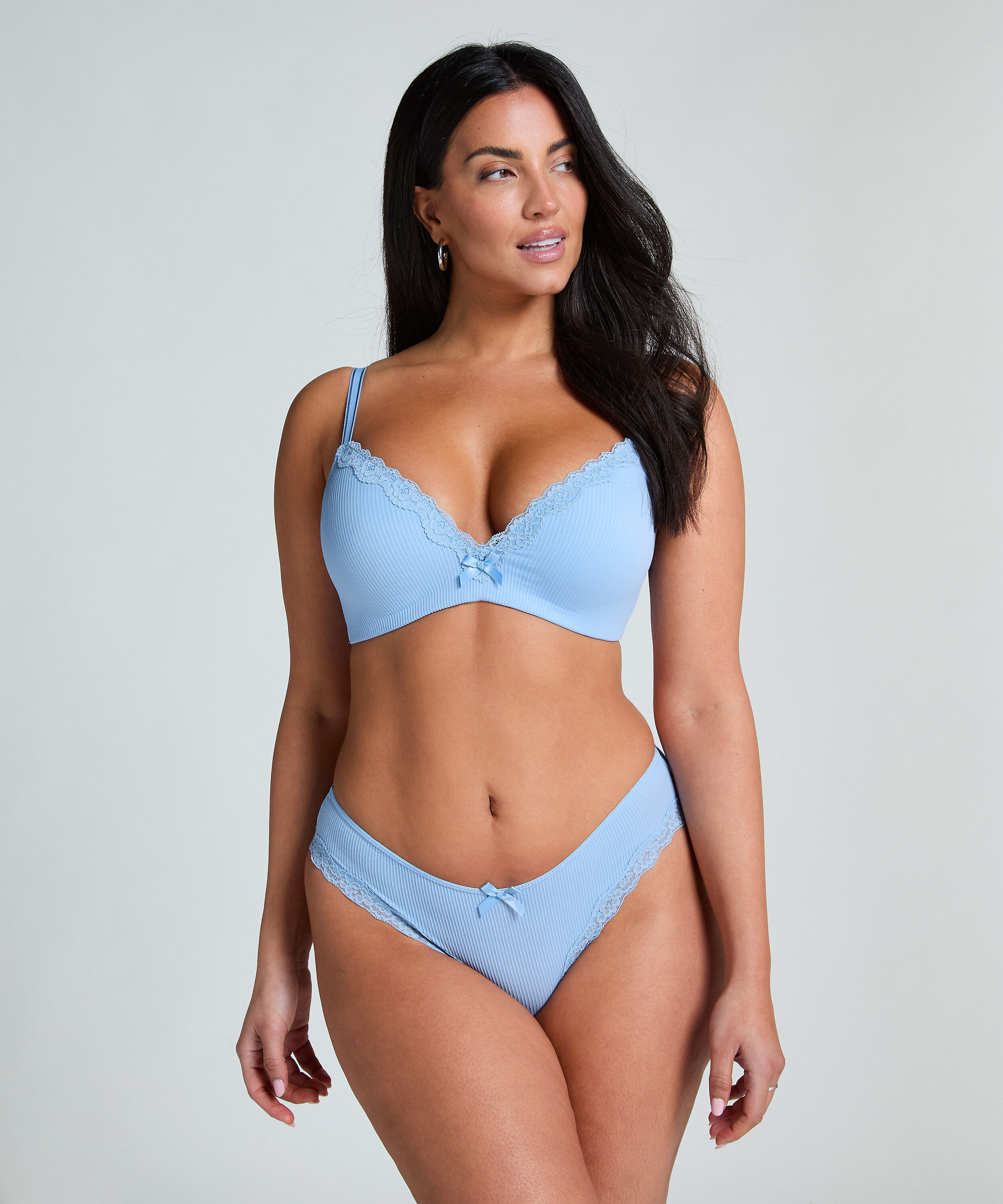 Slip br&eacute;silien Lola, Bleu