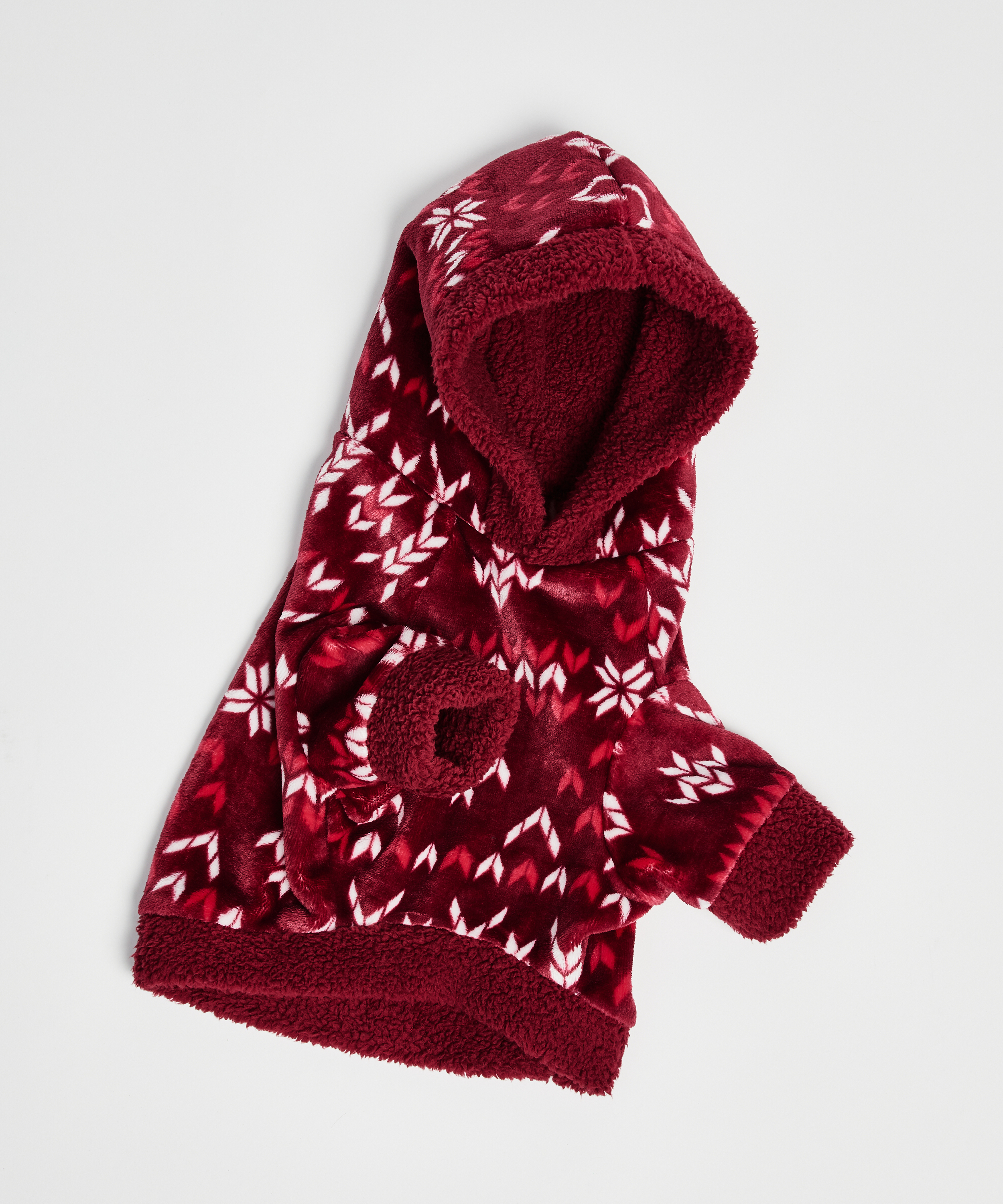 Onesie chiens en polaire, Rouge, main