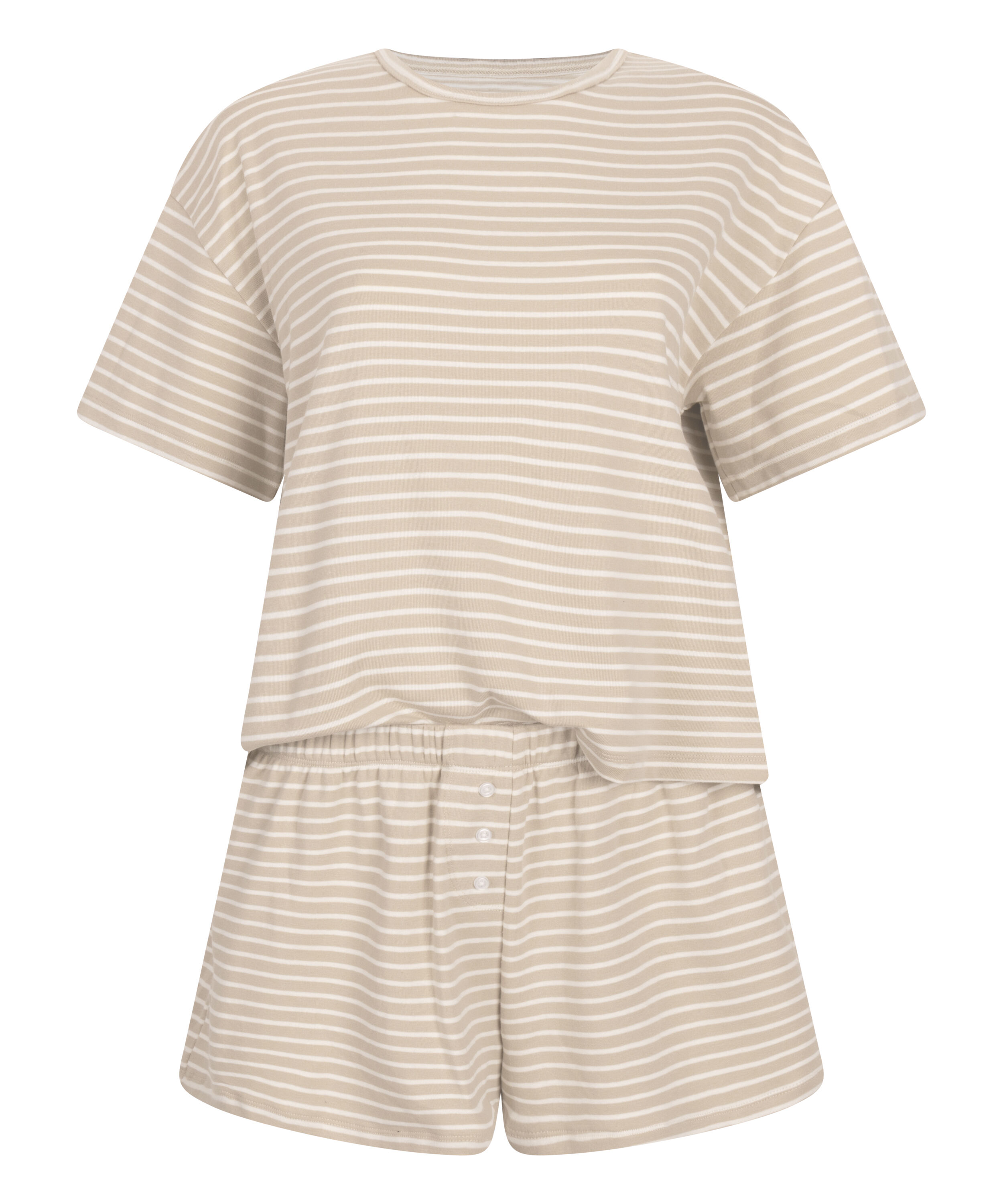 Pyjama-Set Jersey, Beige