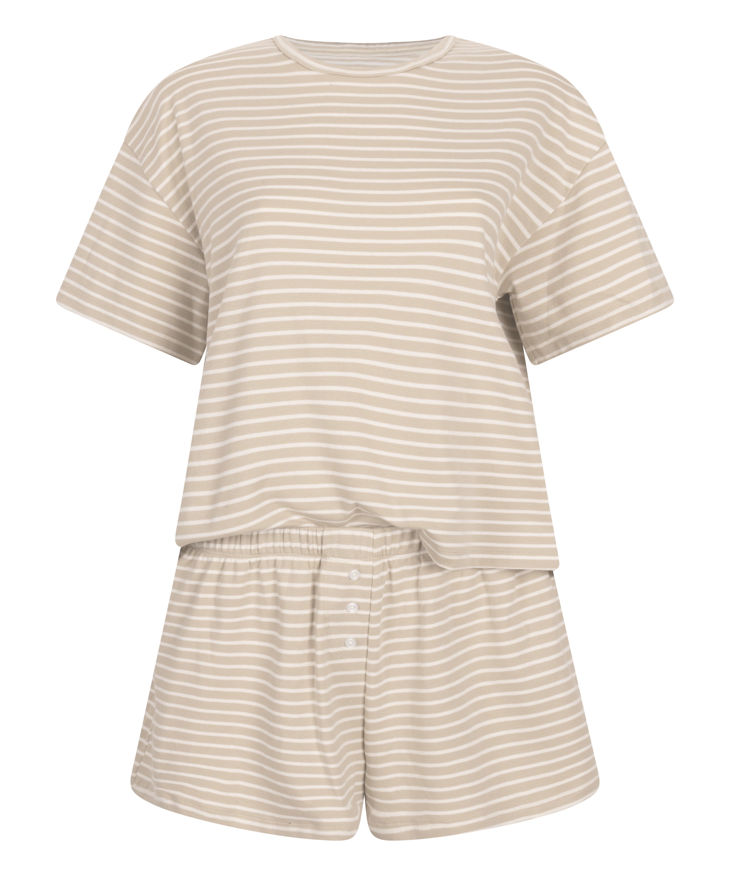 Pyjama-Set Jersey, Beige, main