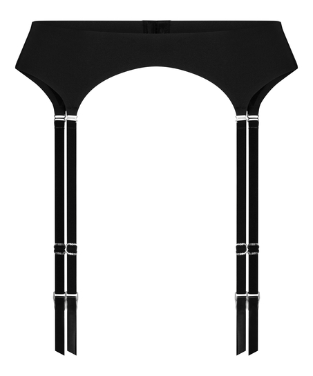 Porte-jarretelles Smooth, Noir
