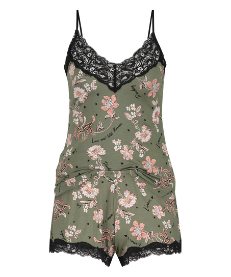 Pyjama Flower Words, Vert