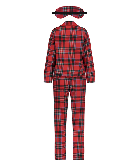 Pyjama Check Twill, Rouge