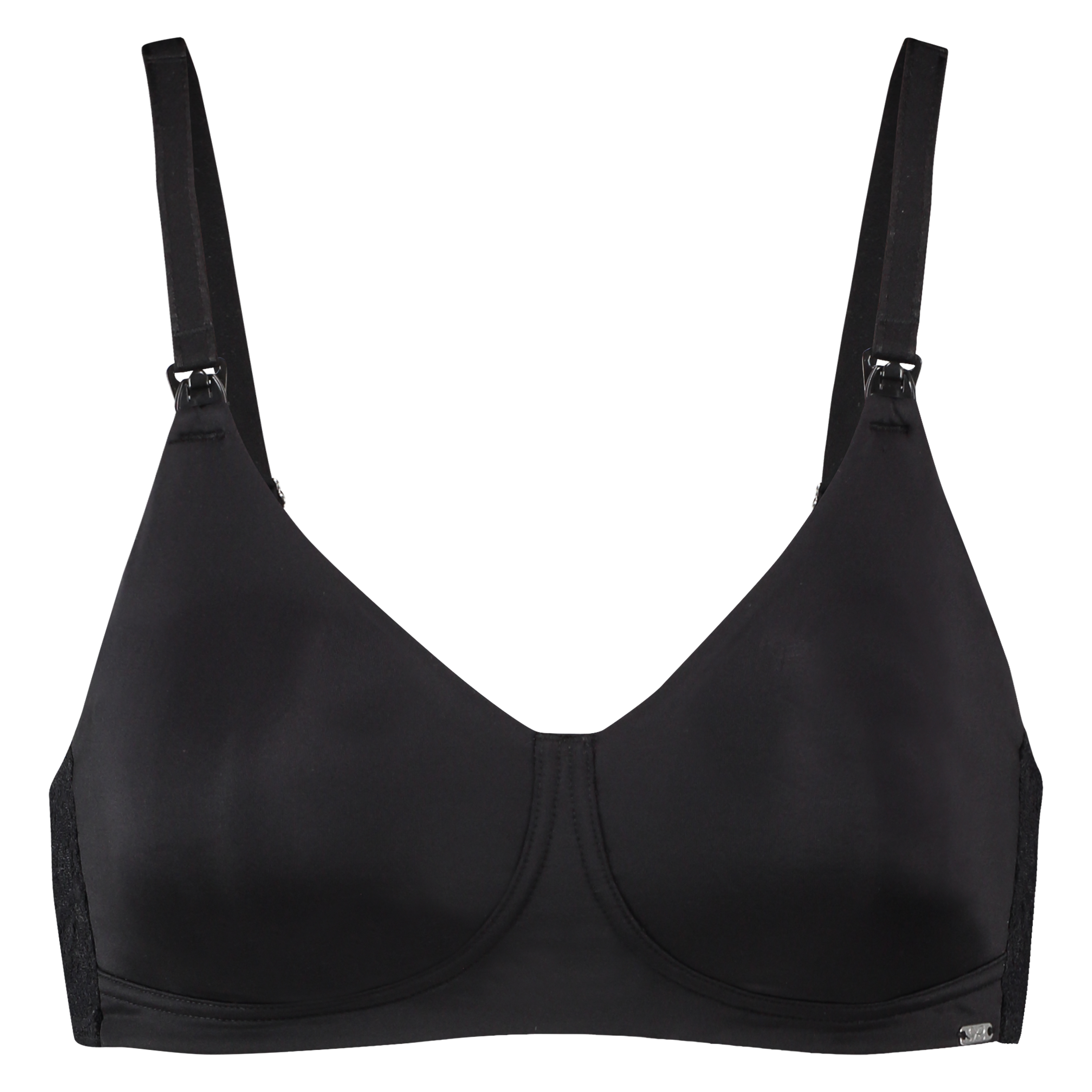 Soutien-gorge d’allaitement non-préformé Alisa, Noir, main