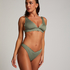 Haut de bikini Triangle Scallop, Vert