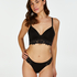 Soutien-gorge push-up préformé sans armatures Evey, Noir