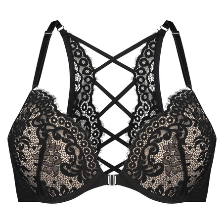 Soutien-gorge à armatures préformé push-up Cardi, Noir