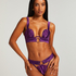 Soutien-gorge à armatures préformé longline Elsa, Violet