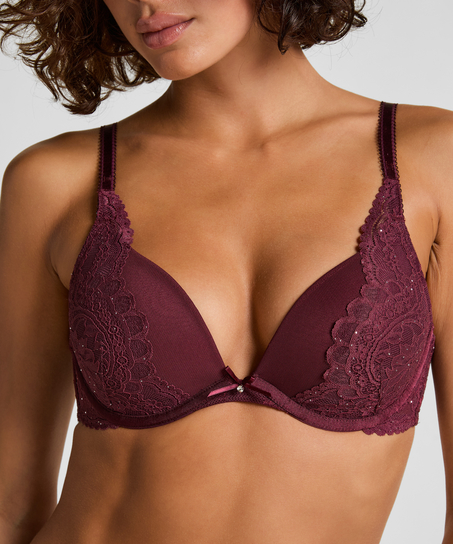 Soutien-gorge push-up à armatures préformé Isadora, Rouge