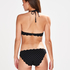 Haut de bikini à armatures à effet push-up préformé Scallop Taille A - E, Noir