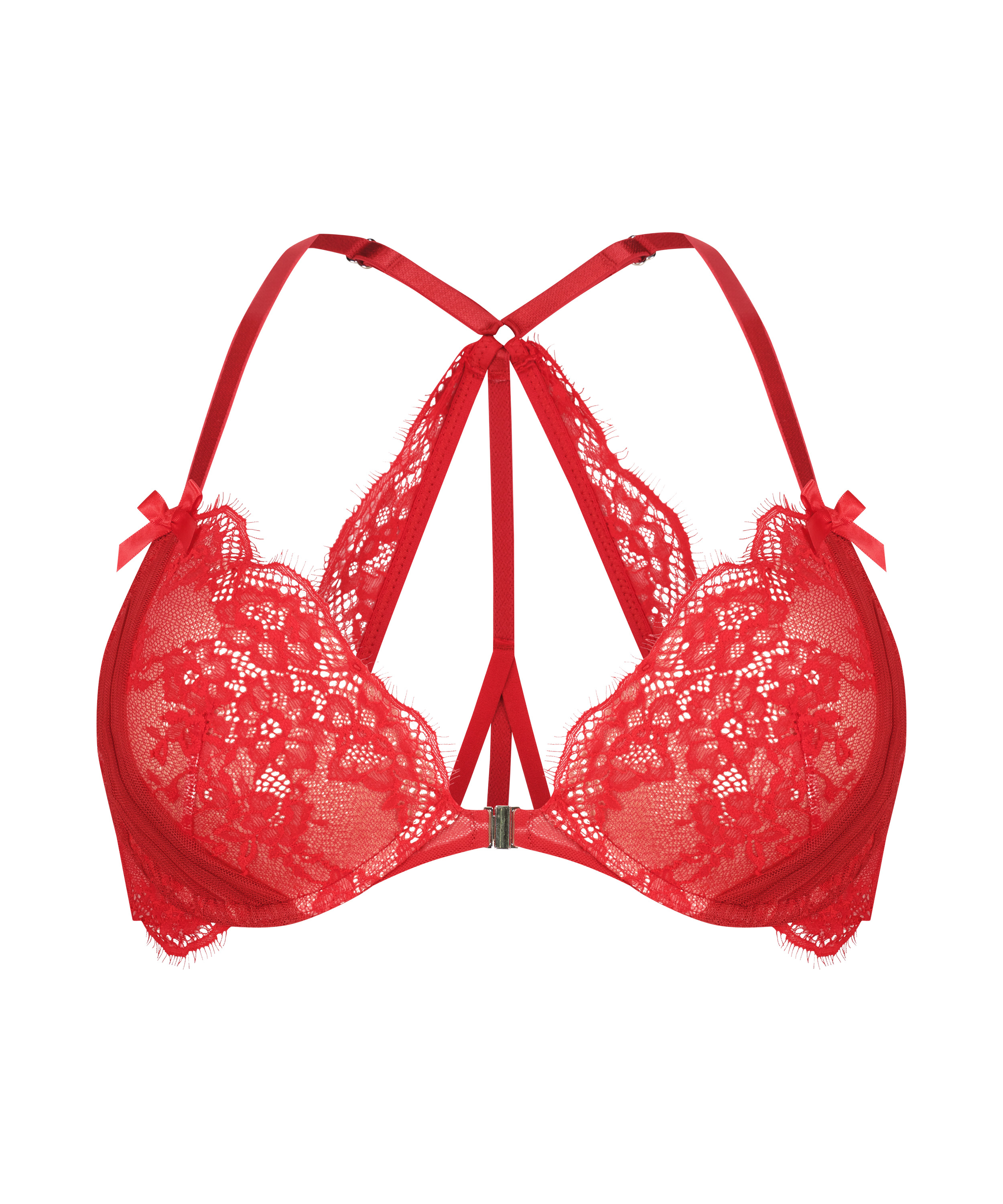 Soutien-gorge push-up à armatures préformé Elissa, Rouge, main