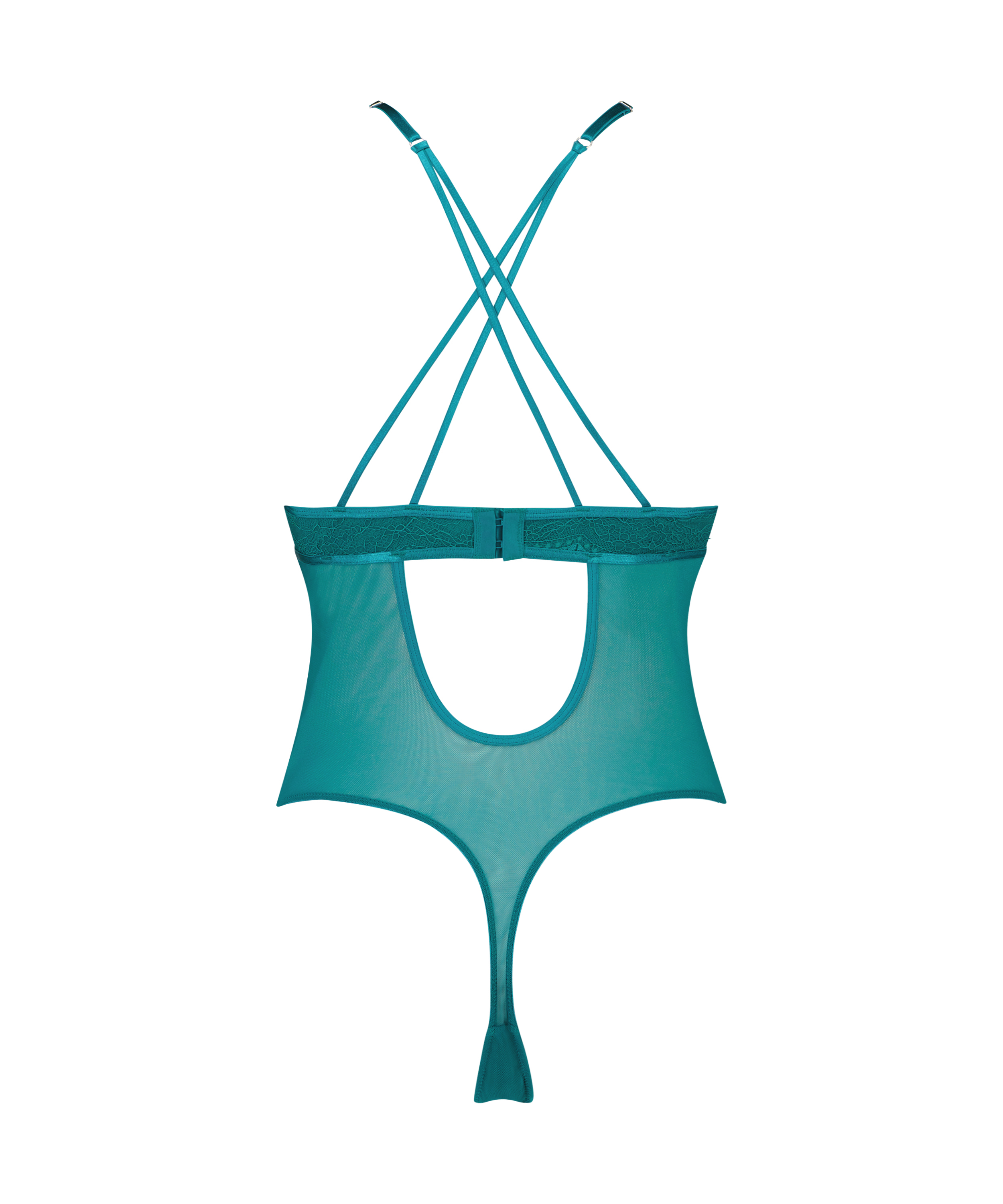 Body à armatures non rembourré Isabelle, Vert, main