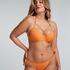 Haut de bikini Lurex Scallop, Orange